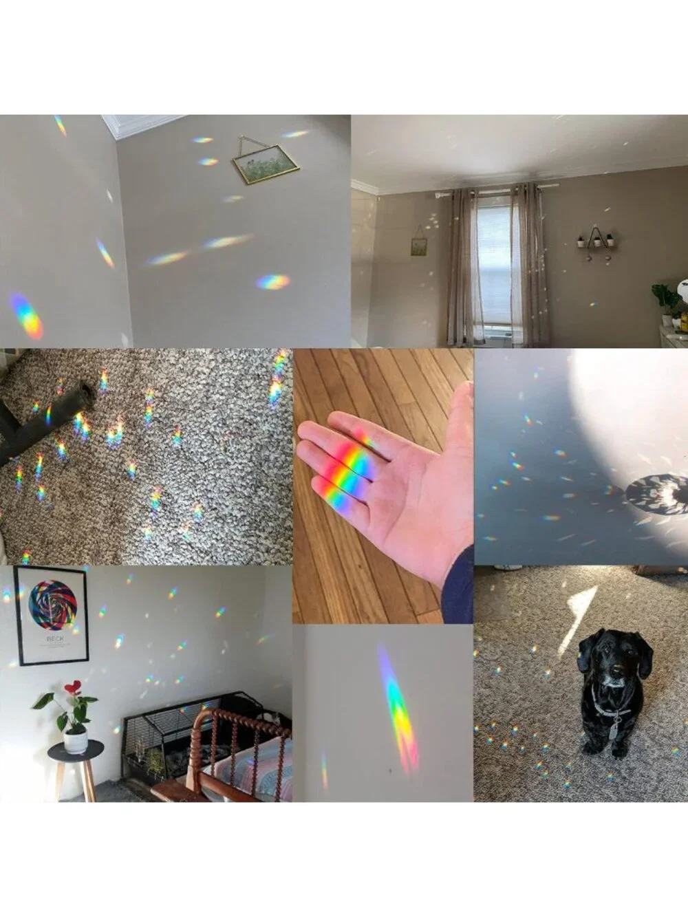 Clear Crystal Ball Prism Suncatcher - Rainbow Maker for Home, Office & Garden